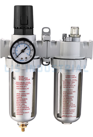 AFRL80 Filter cum Pressure Cange et Pressure Regulator  Lubricator 1/4
